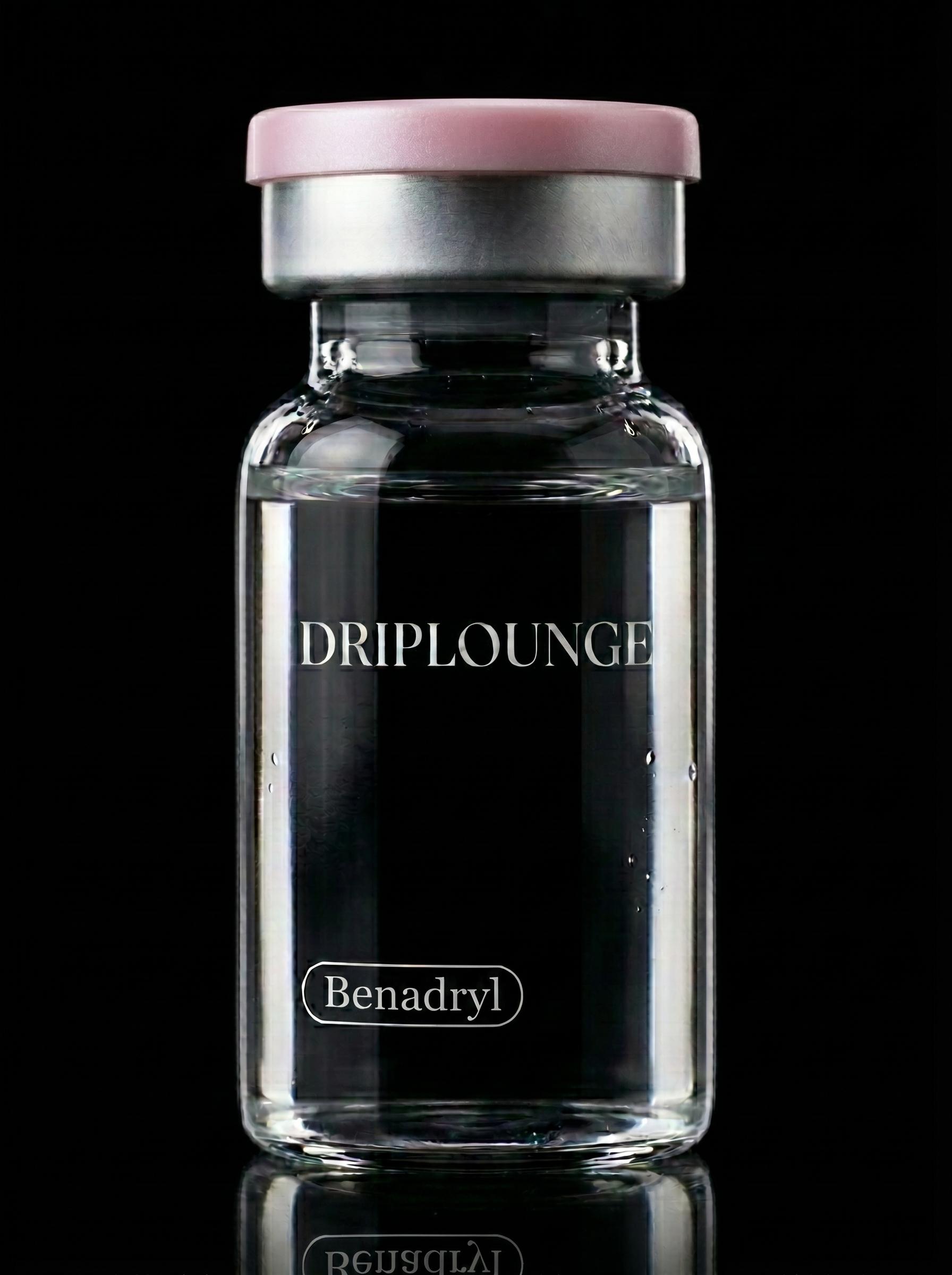 Benadryl injection vial