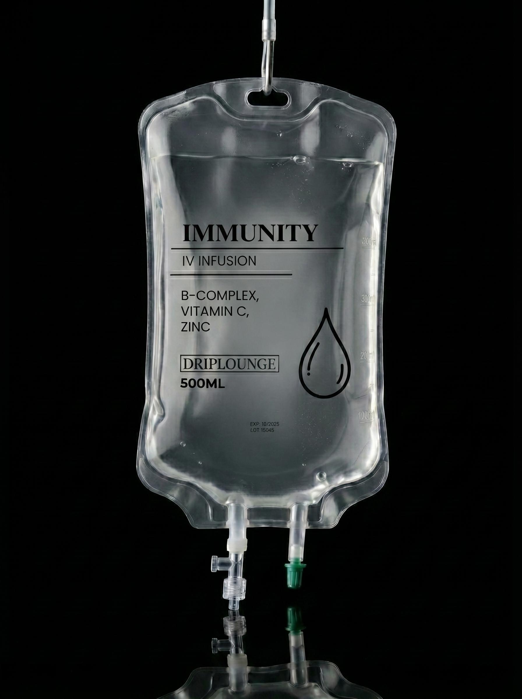 Immunity IV infusion bag
