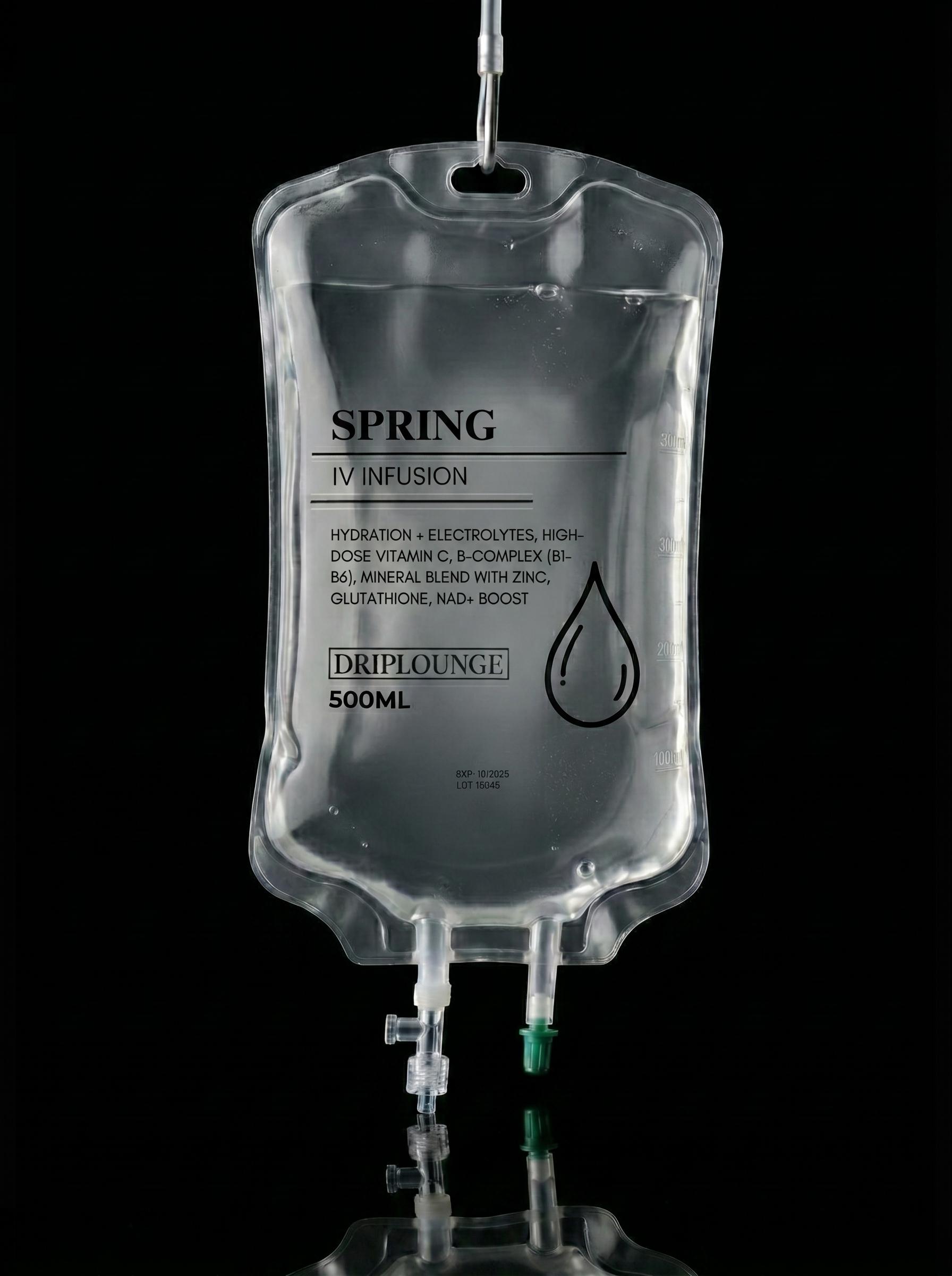 Spring Restore IV infusion bag